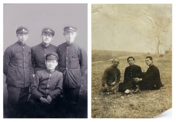 윤동주 숭실중학 시절(오른쪽이 윤동주)